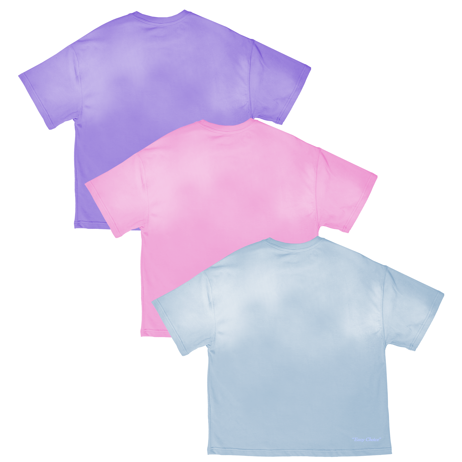 24/7 T-shirts pack 3 azzurro/rosa/lavanda