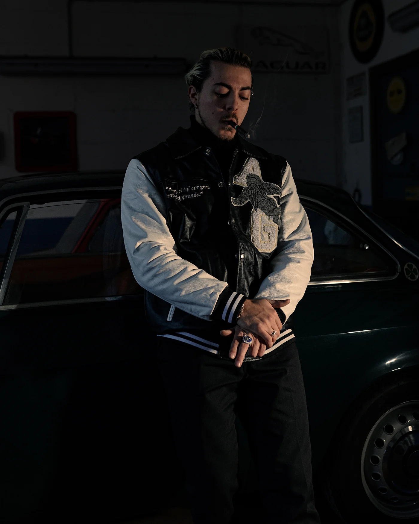 Varsity jacket - in vera pelle 