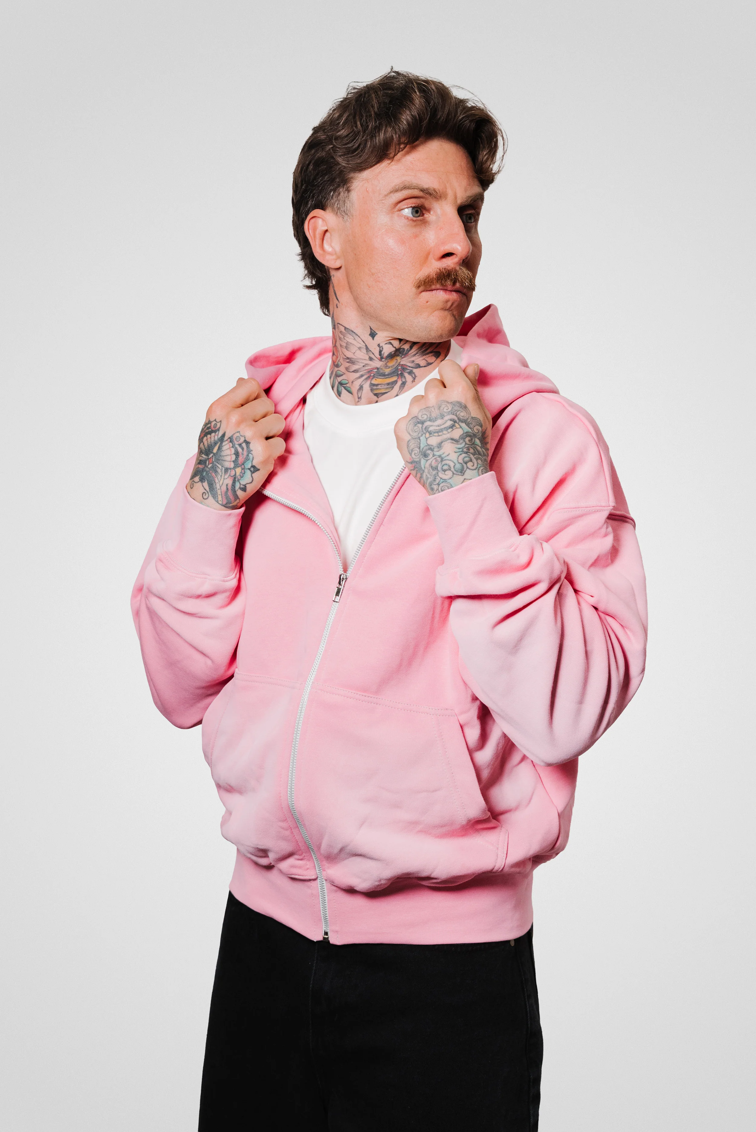 24/7 - Felpa Zip Candy Pink SS26