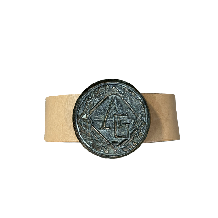 Cream Leather Belt