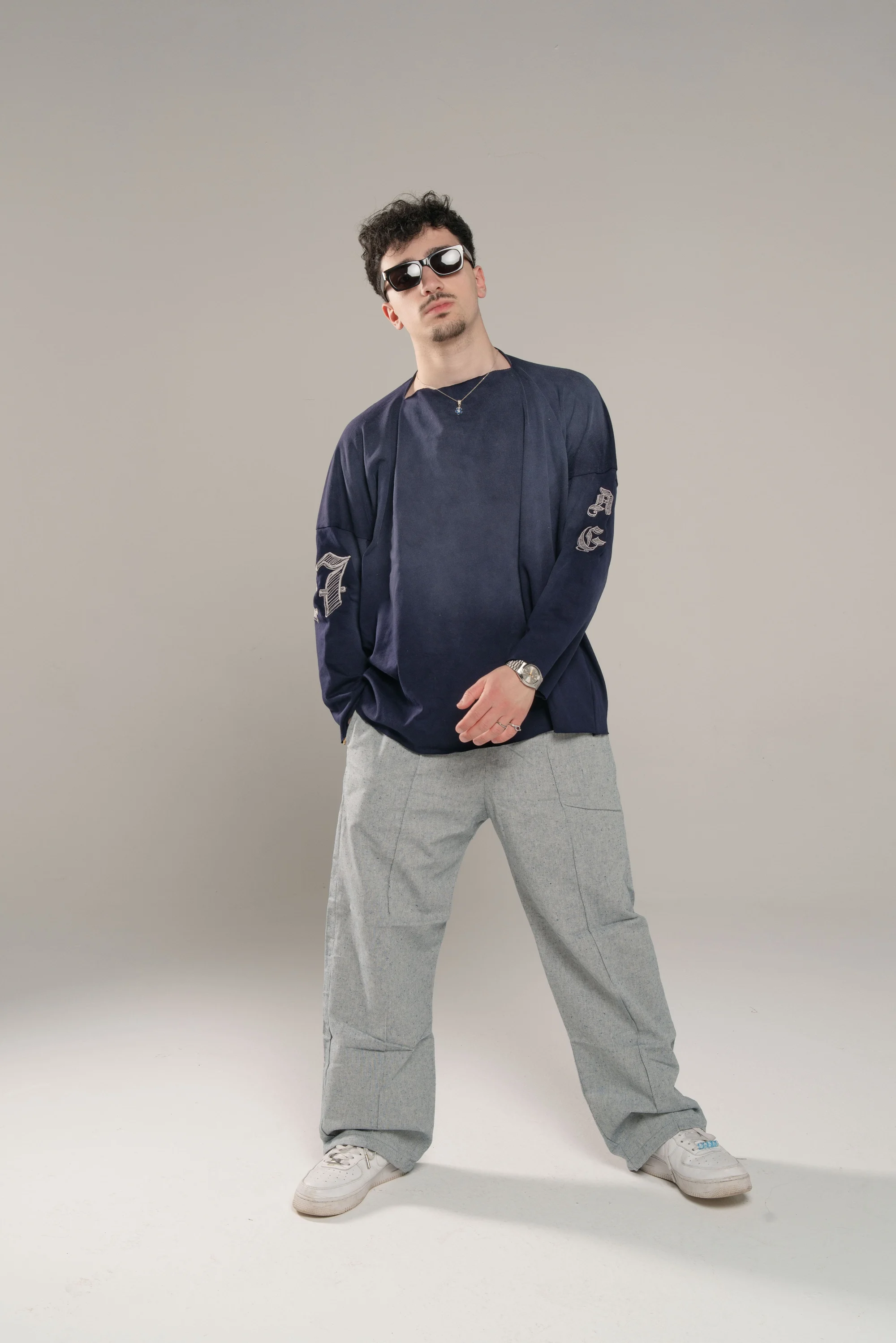 Maglia maniche lunghe spade - blu