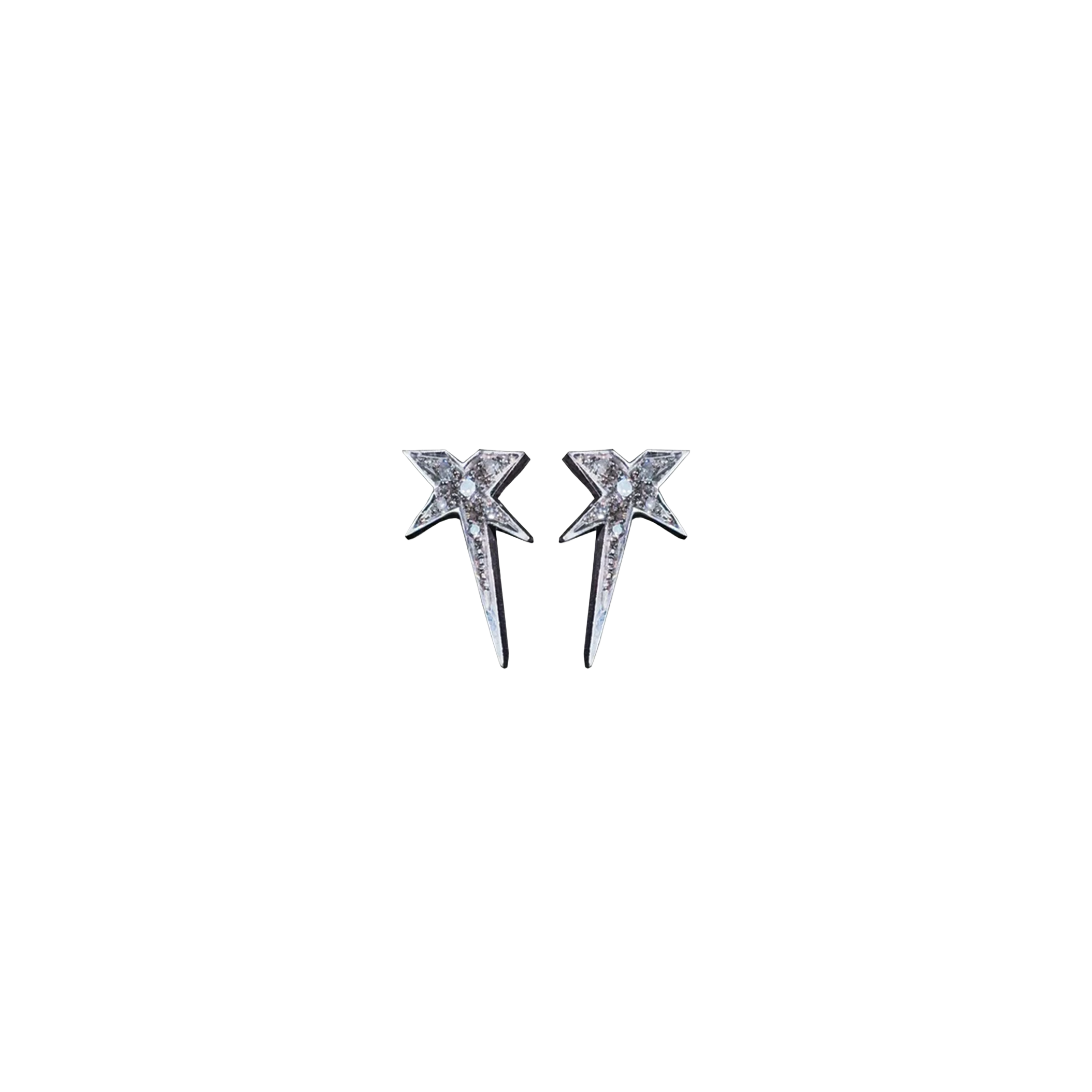 Stardust earrings - 𝑆𝑖𝑙𝑣𝑒𝑟 925, ℎ𝑎𝑛𝑑𝑚𝑎𝑑𝑒 - restock