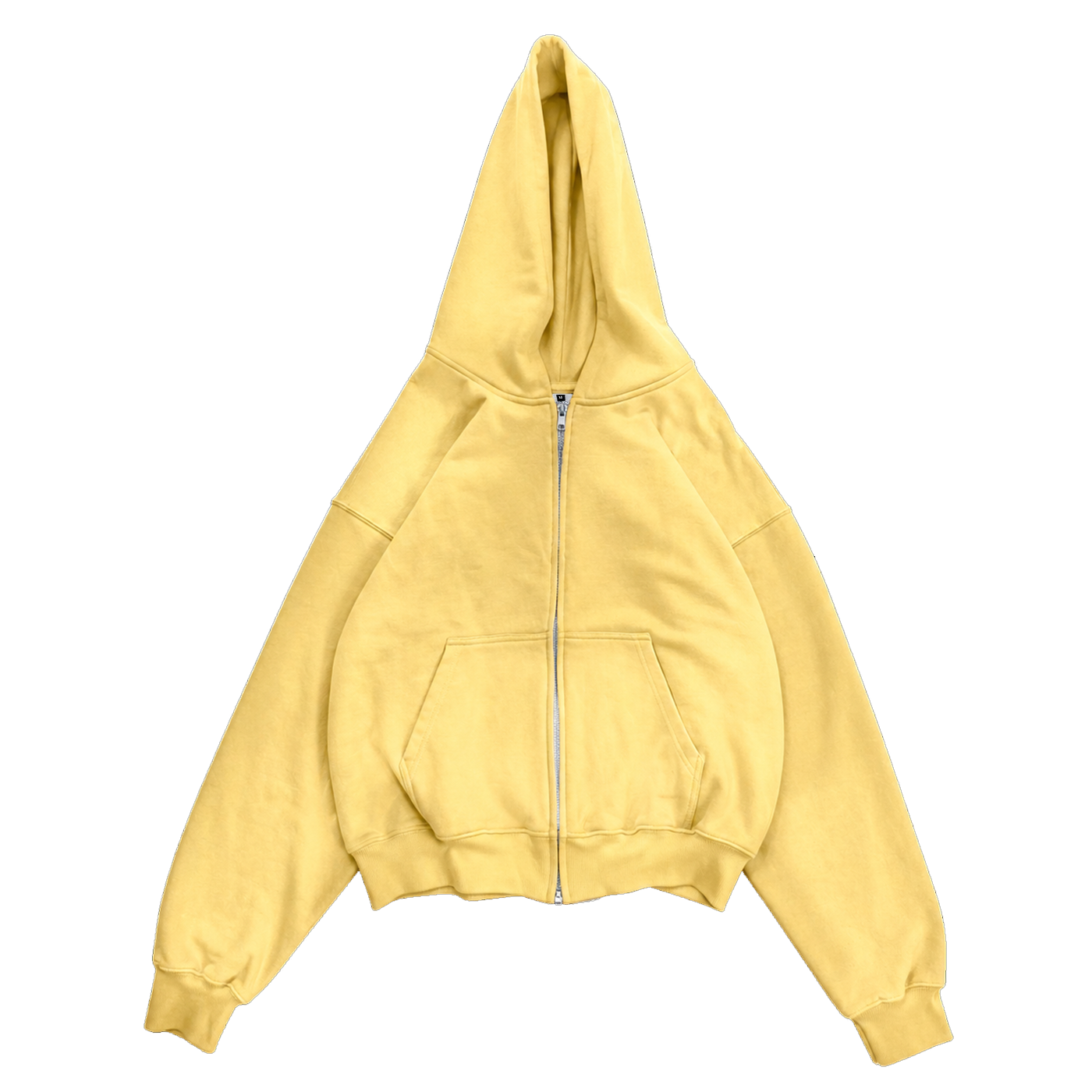 24/7 - Felpa Zip giallo burro SS26